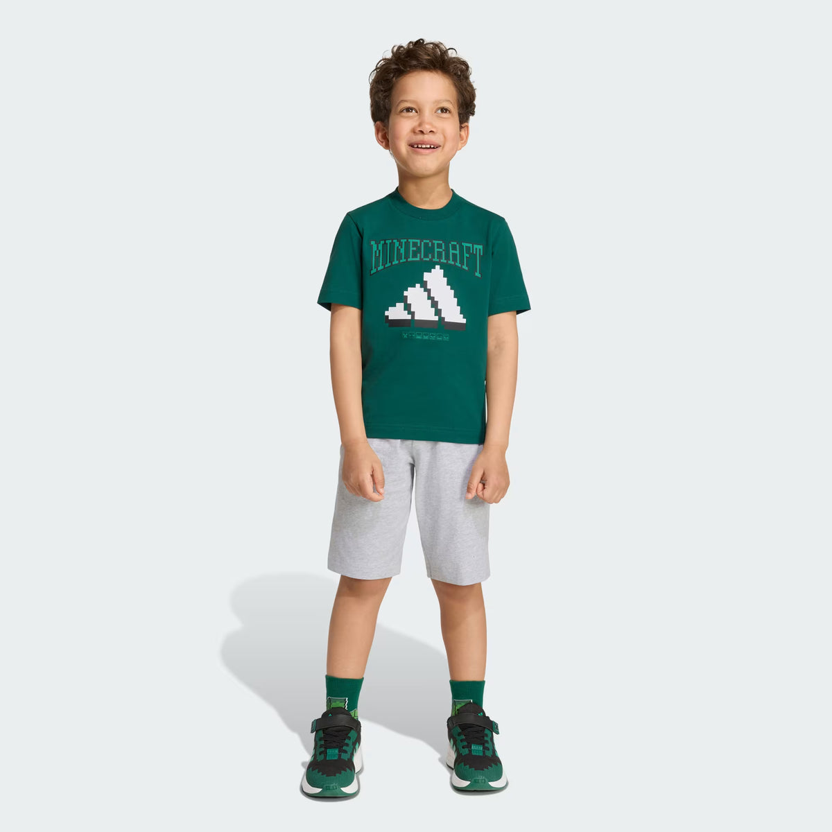 Adidas Cotton Printed Joggers Green