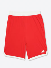 Adidas Cotton Printed Shorts Red