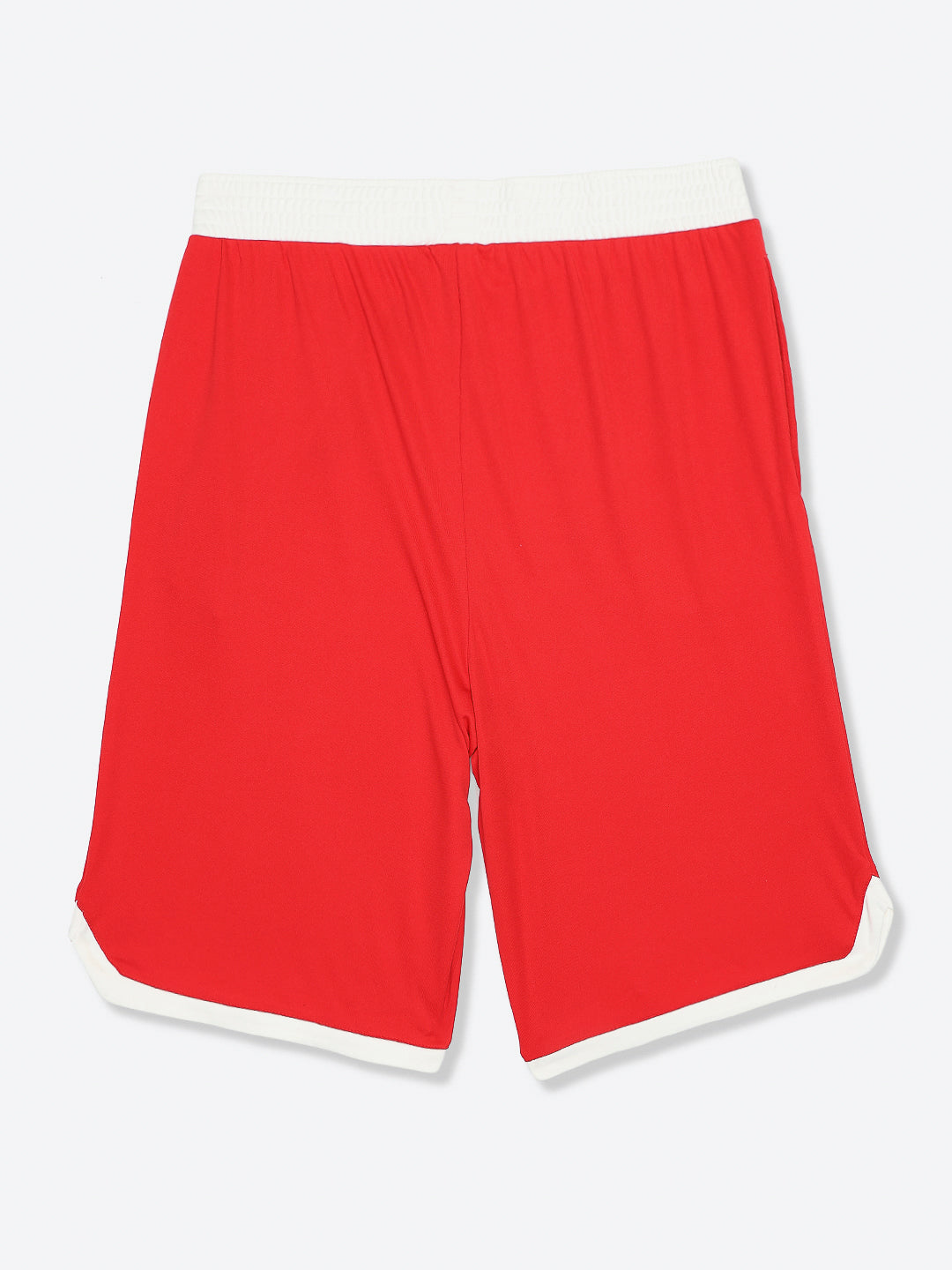 Adidas Cotton Printed Shorts Red