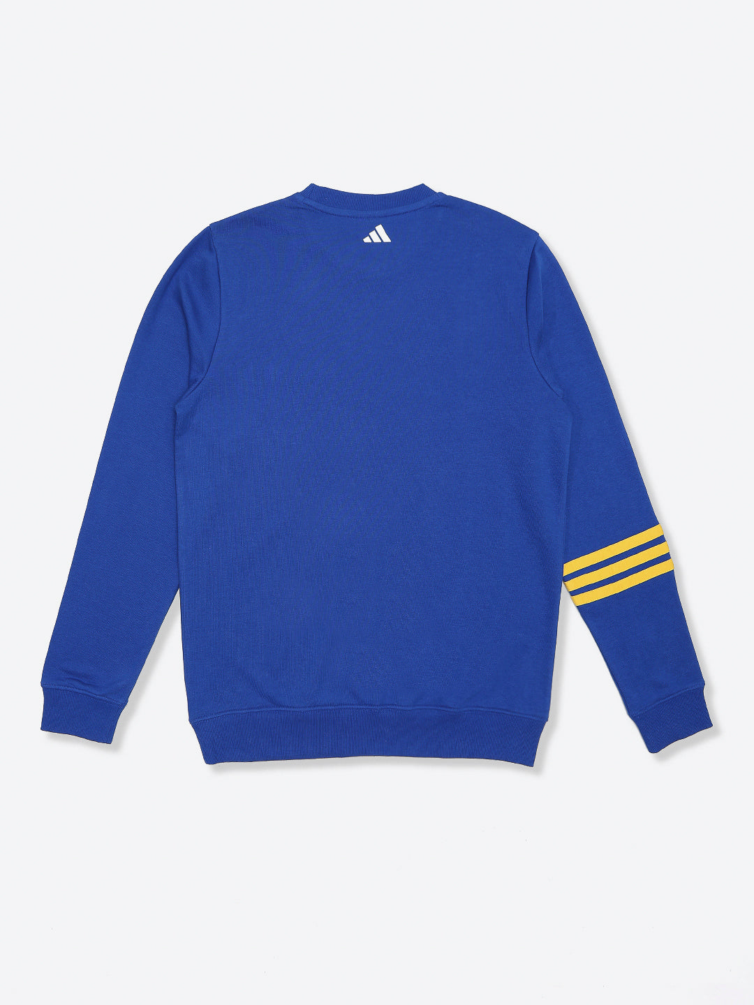 Adidas Cotton Printed Sweatshirt Blue Essential