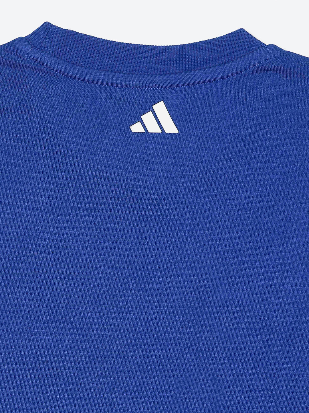 Adidas Cotton Printed Sweatshirt Blue Essential