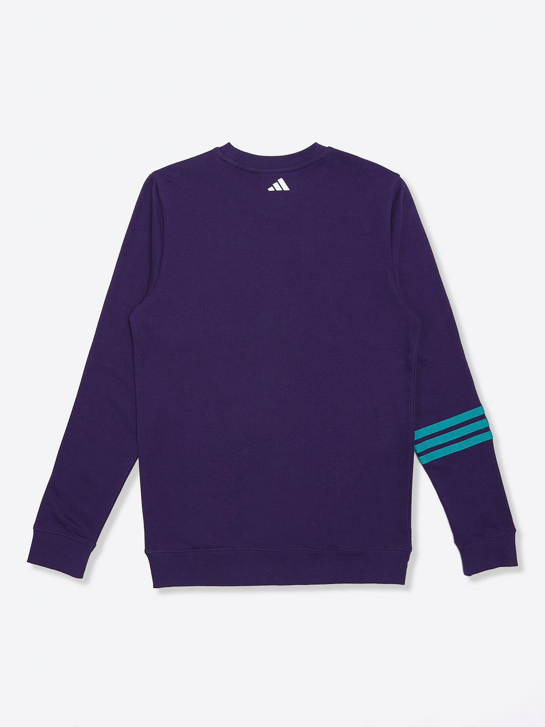Adidas Cotton Printed Sweatshirt Purple