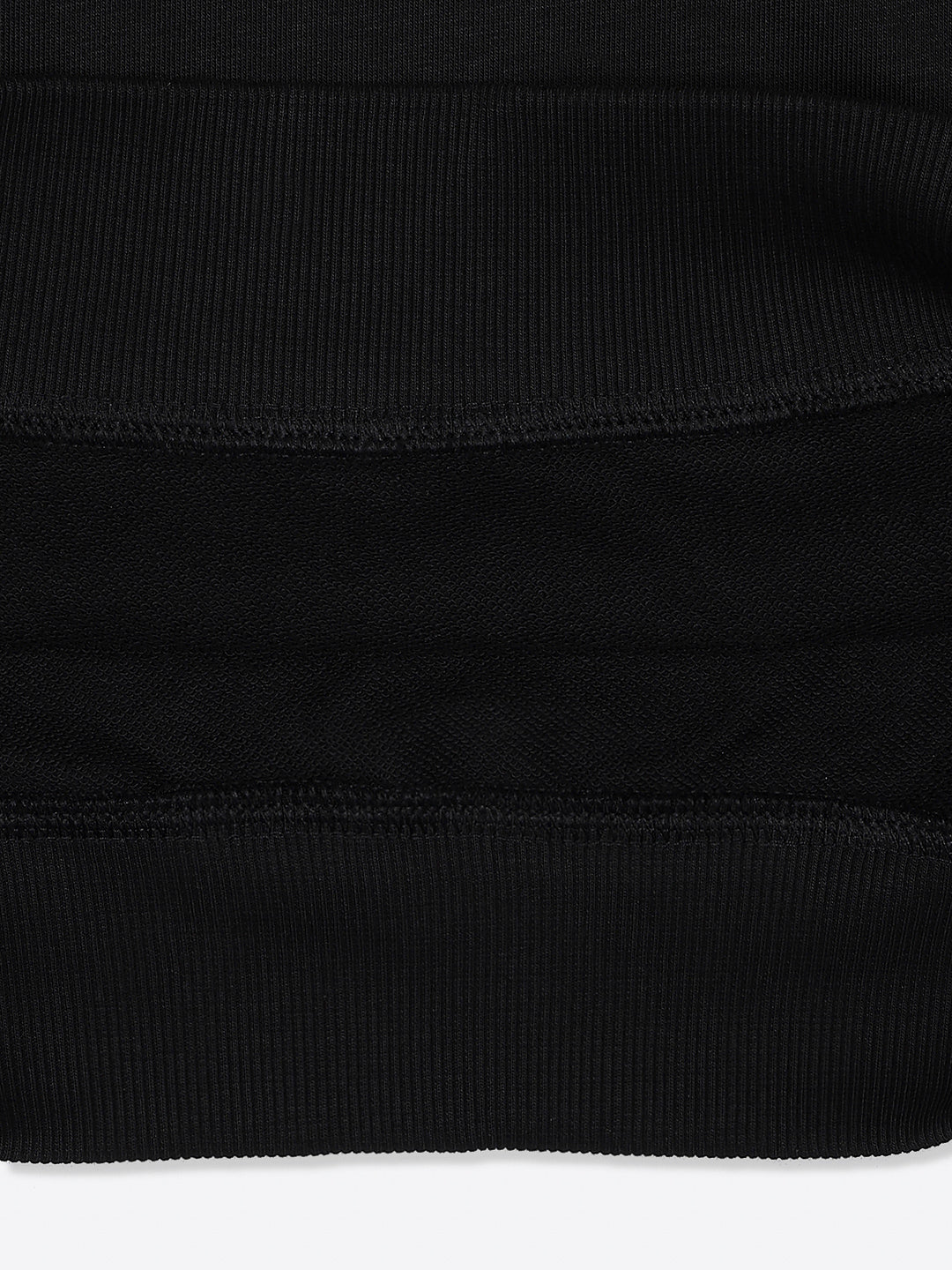 Adidas Cotton Printed Sweatshirt Black Essential