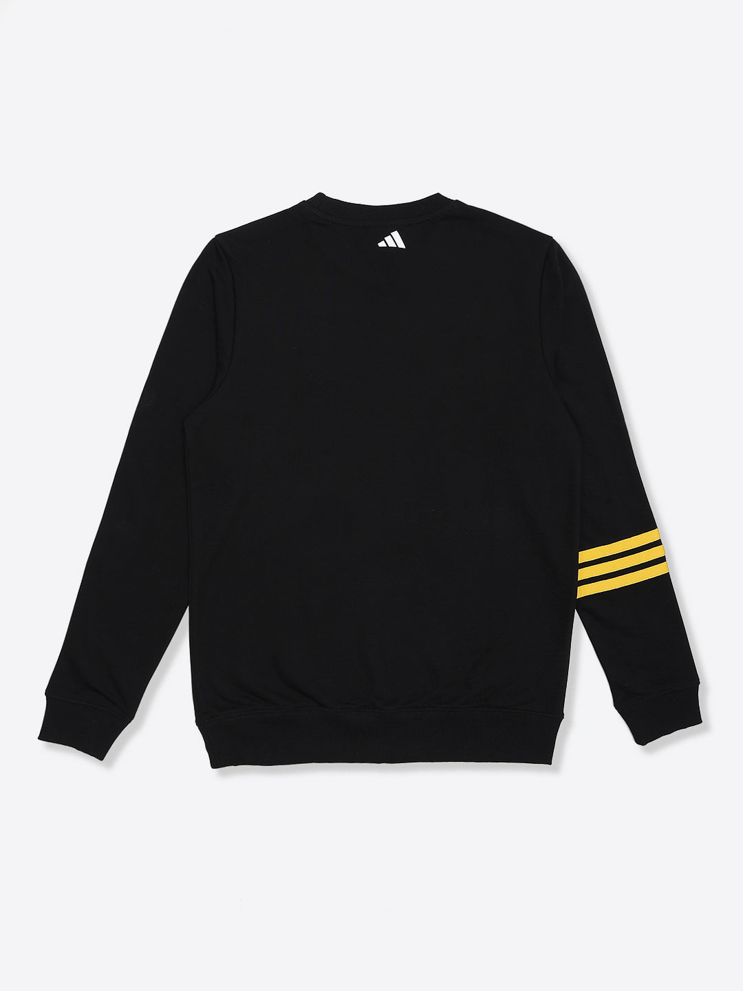 Adidas Cotton Printed Sweatshirt Black Essential