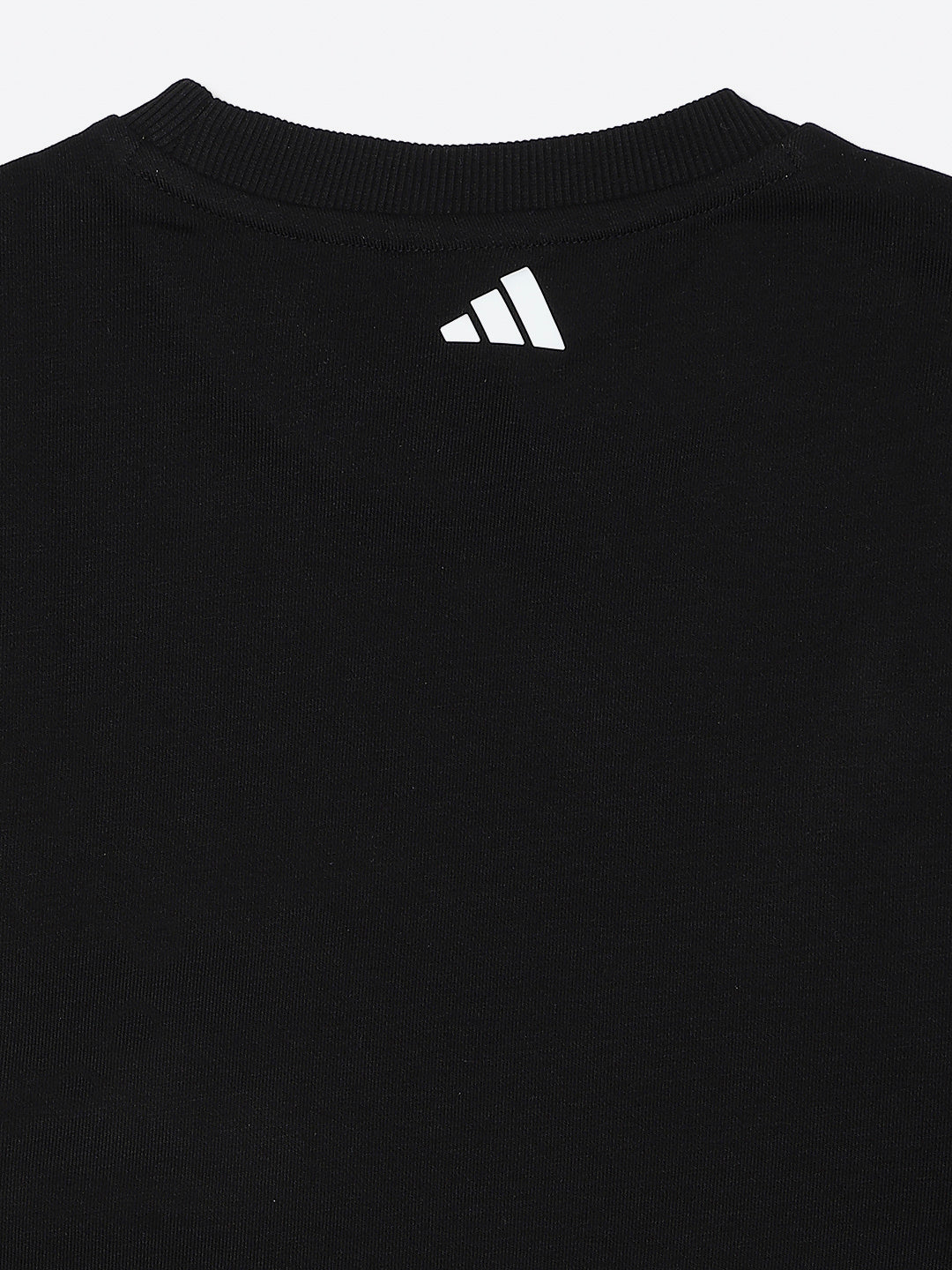 Adidas Cotton Printed Sweatshirt Black Essential