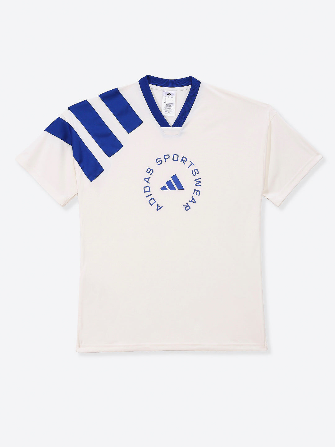 Adidas Cotton Printed T-Shirt White Performance