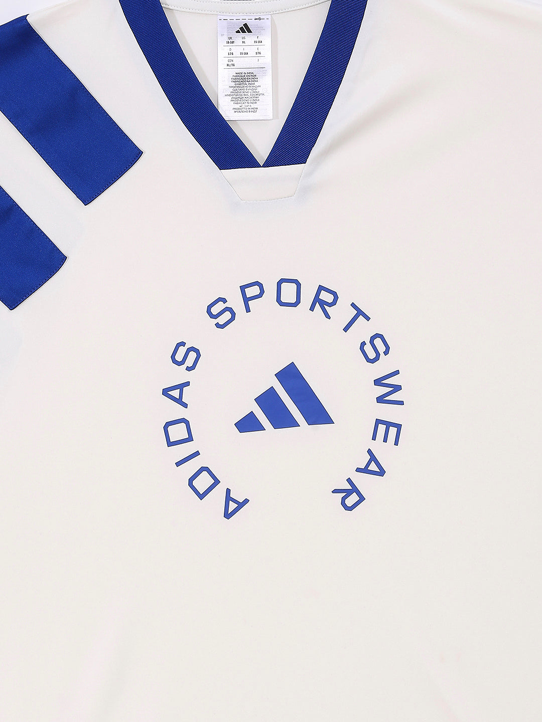 Adidas Cotton Printed T-Shirt White Performance