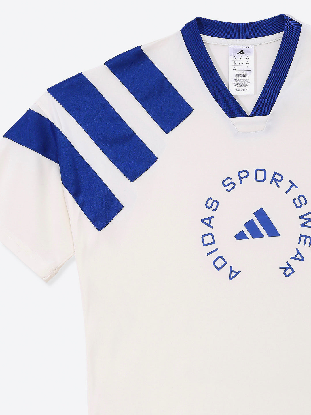 Adidas Cotton Printed T-Shirt White Performance