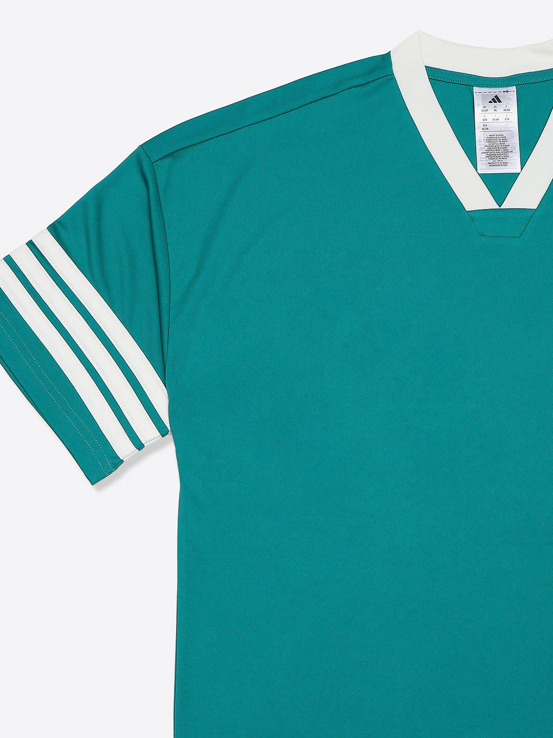 Adidas Recycled Polyester Stripes T-Shirt Green