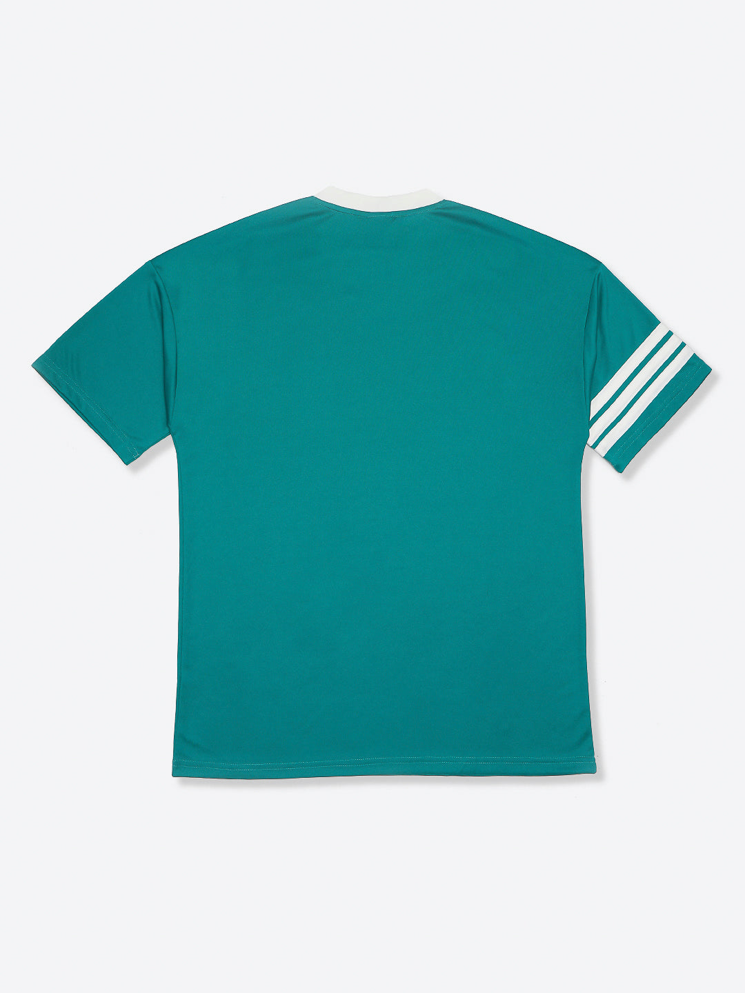 Adidas Recycled Polyester Stripes T-Shirt Green