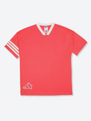Adidas Recycled Polyester Stripes T-Shirt Pink