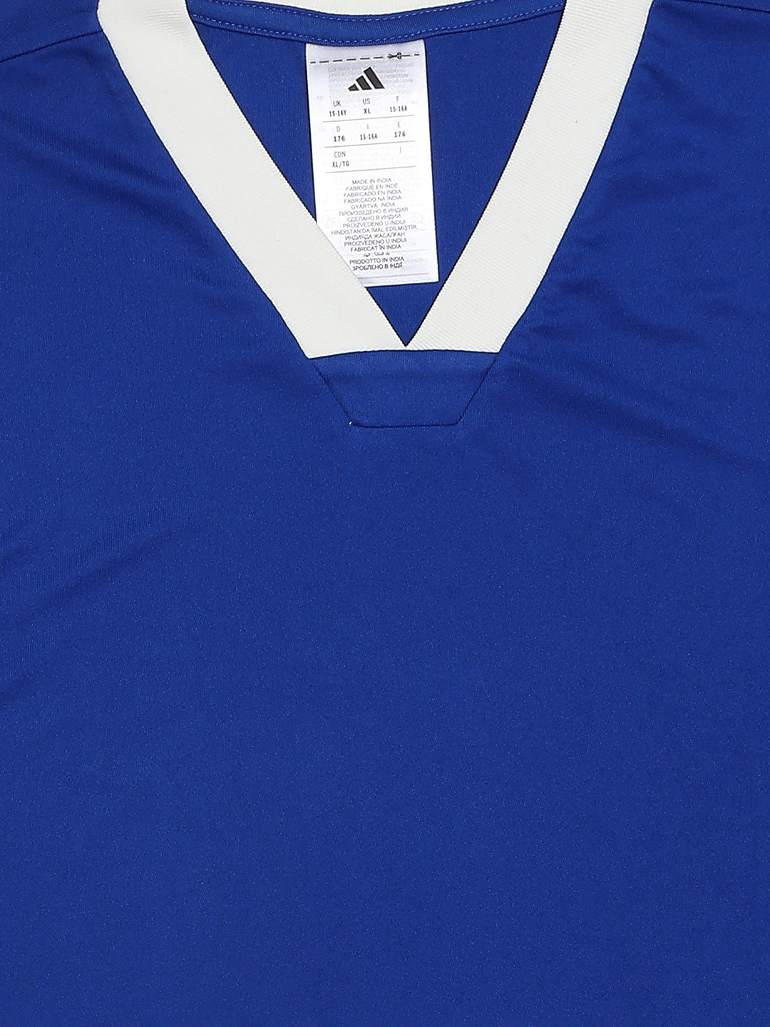 Adidas Recycled Polyester Stripes T-Shirt Blue