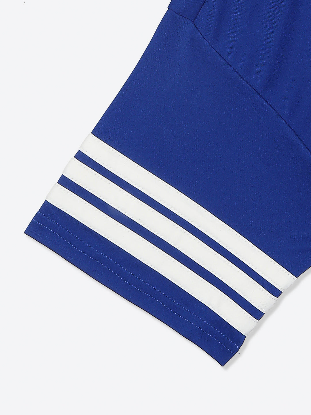 Adidas Recycled Polyester Stripes T-Shirt Blue