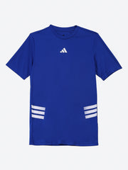 Adidas Recycled Polyester Printed T-Shirt Blue Performance