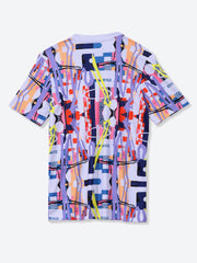 Adidas Recycled Polyester Printed T-Shirt Purple
