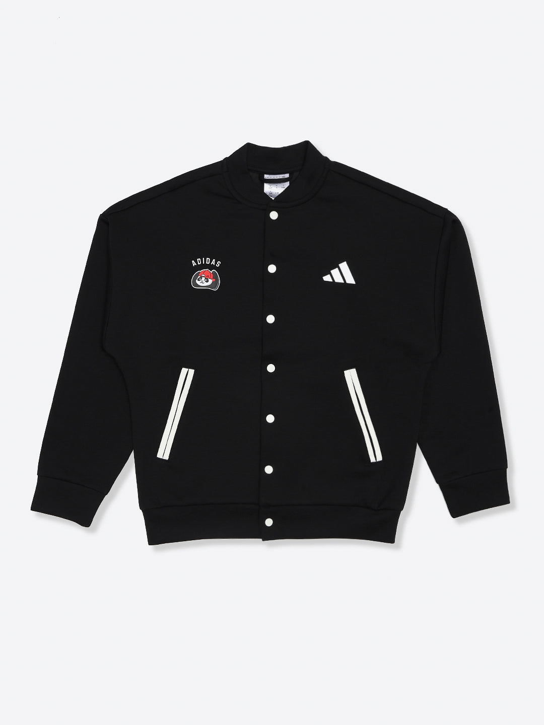 Adidas Cotton Printed Jacket Black