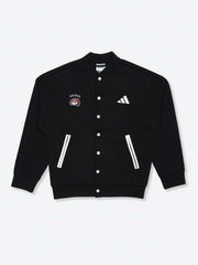 Adidas Cotton Printed Jacket Black