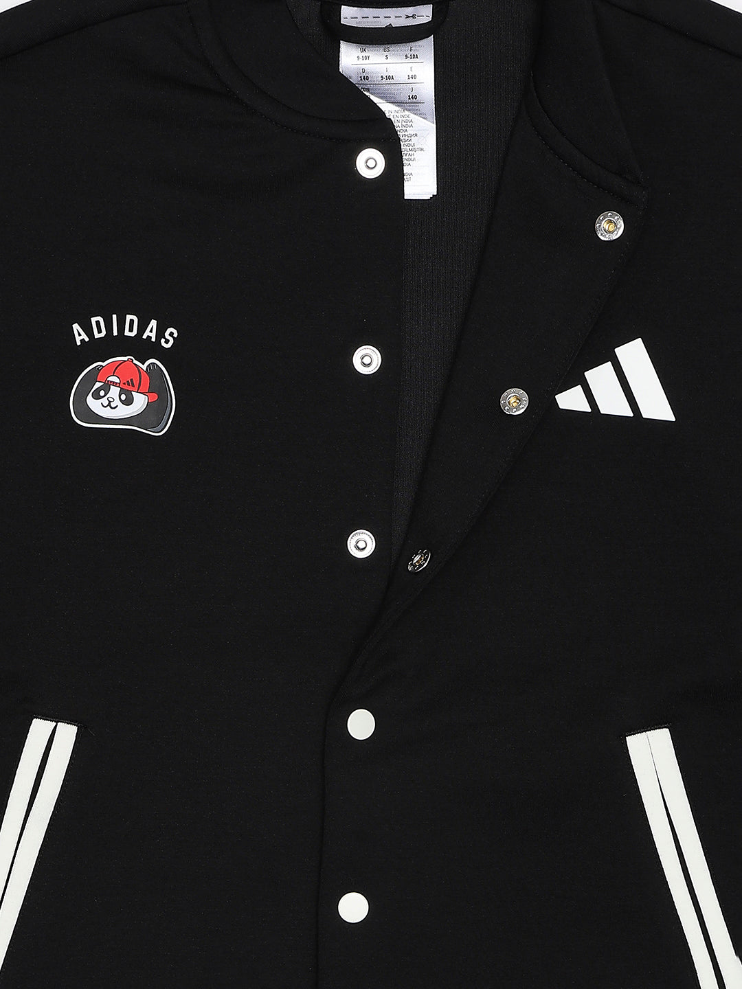 Adidas Cotton Printed Jacket Black