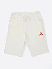 Adidas Cotton Printed Shorts White