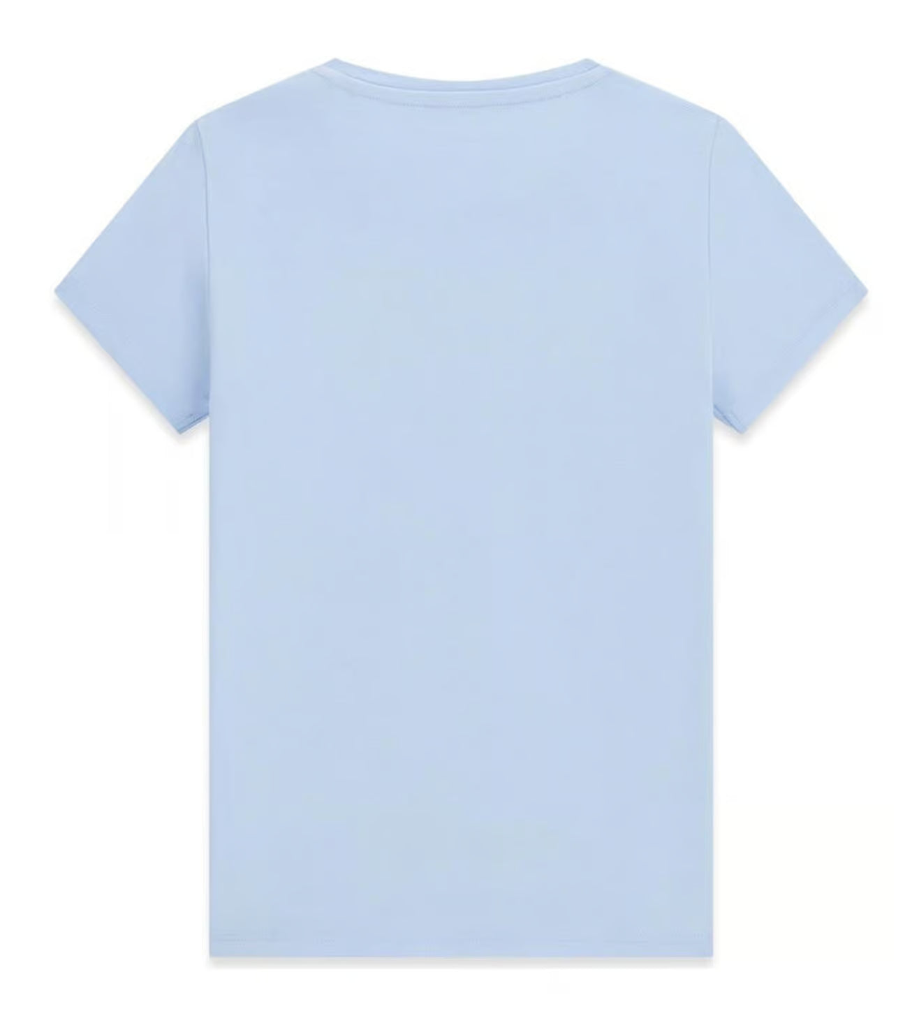 GUESS Girls Blue Printed Regular Fit Cotton T-Shirt