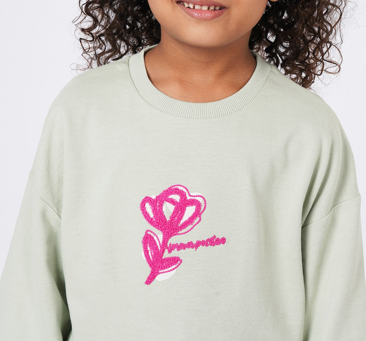 T Shirt with Embroidery Green