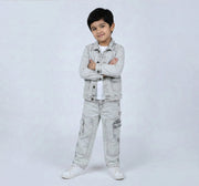 Cloud Wash Denim Jacket Off White