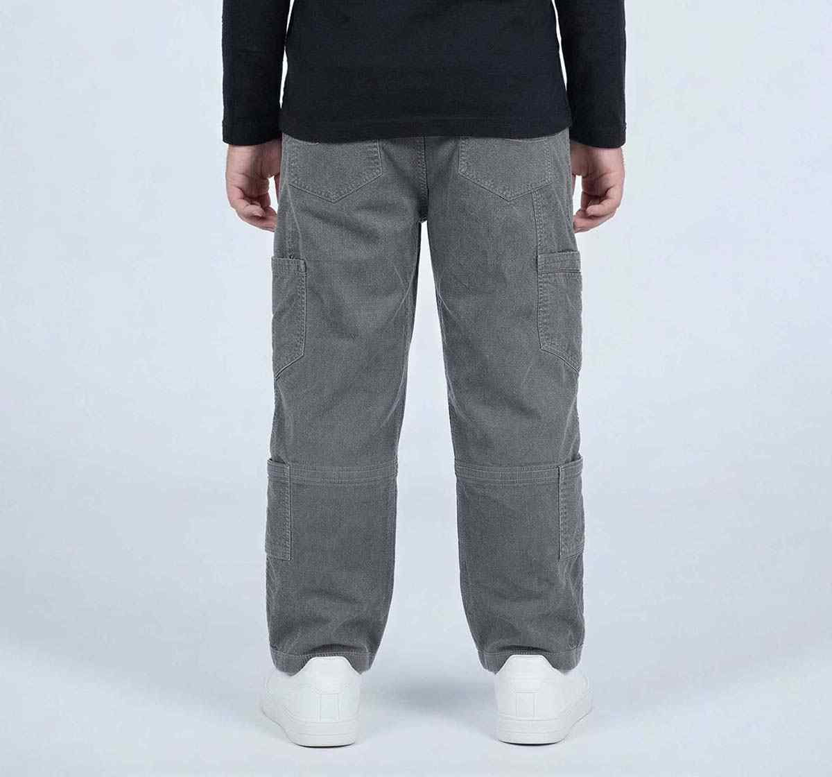 Cargo Denim Bottom Black Straight Fit