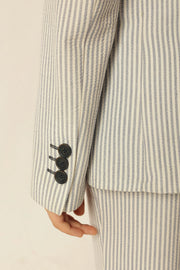 Boys Blue Seersucker Formal Blazer