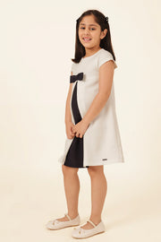 Girls Pink Solid Cotton Summer Dress