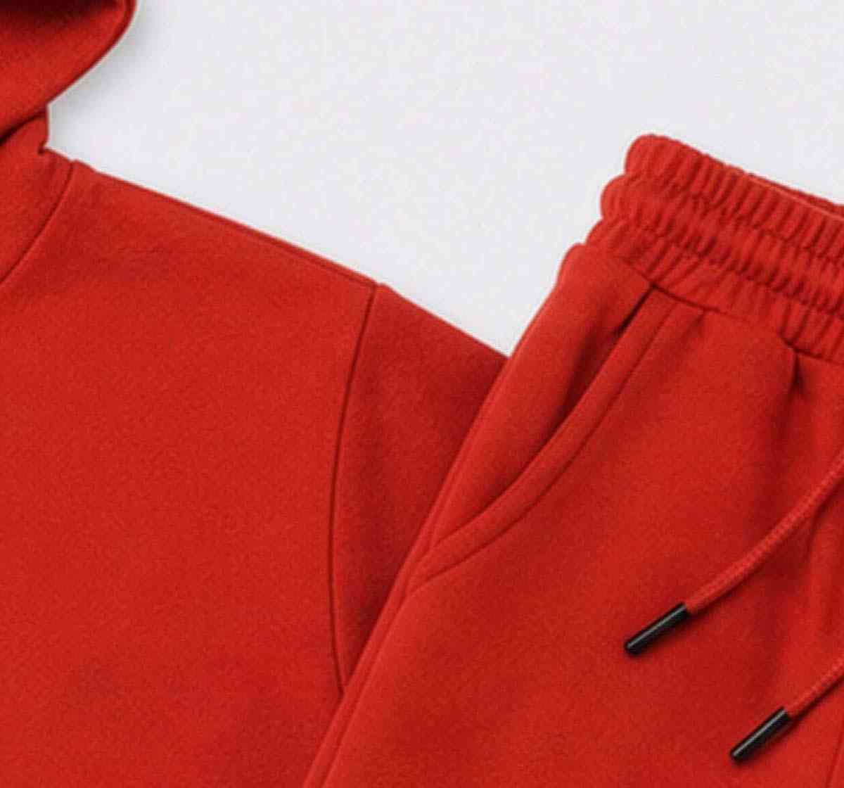Hooded T-Shirt Withjogger Coordinate Set Red