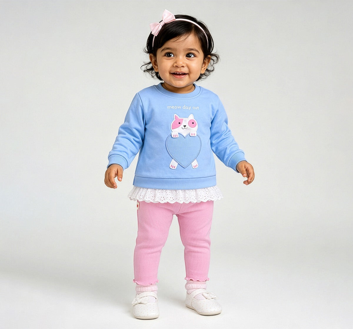 Legging with Lace Detail Pink