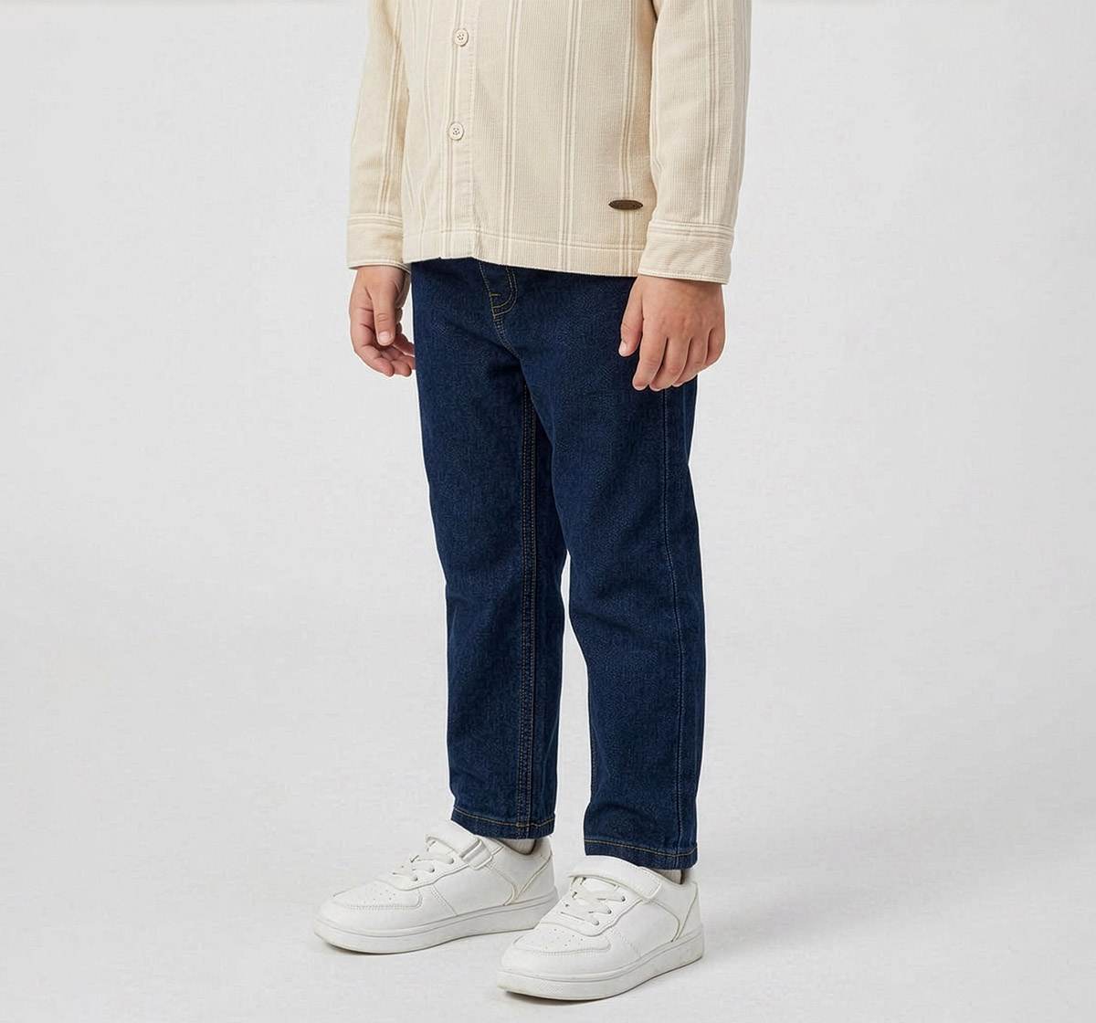 Boys Indigo Cotton Denim Regular Fit Jeans
