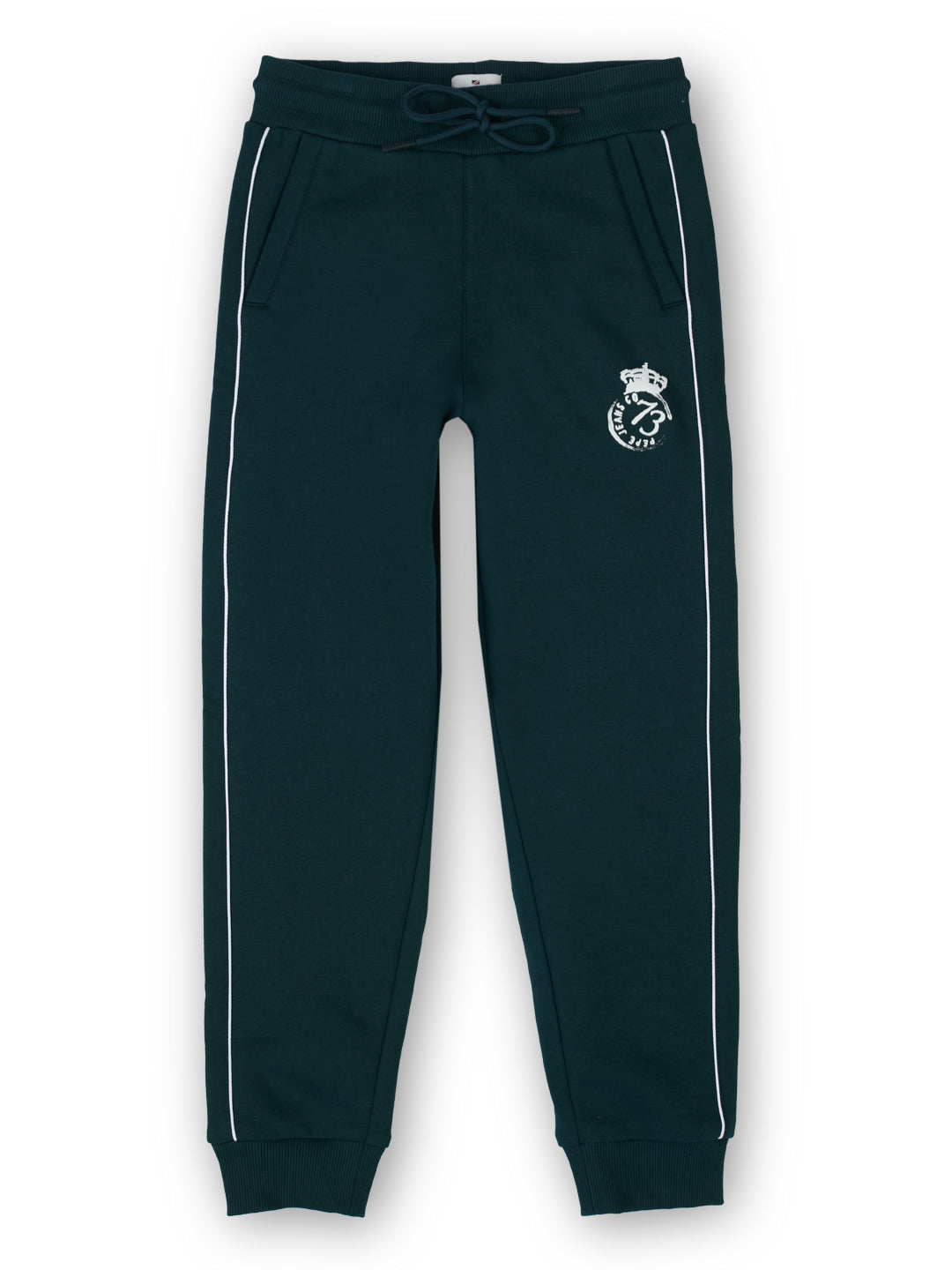 Boys B Green Graphic Print Regular Fit Joggers