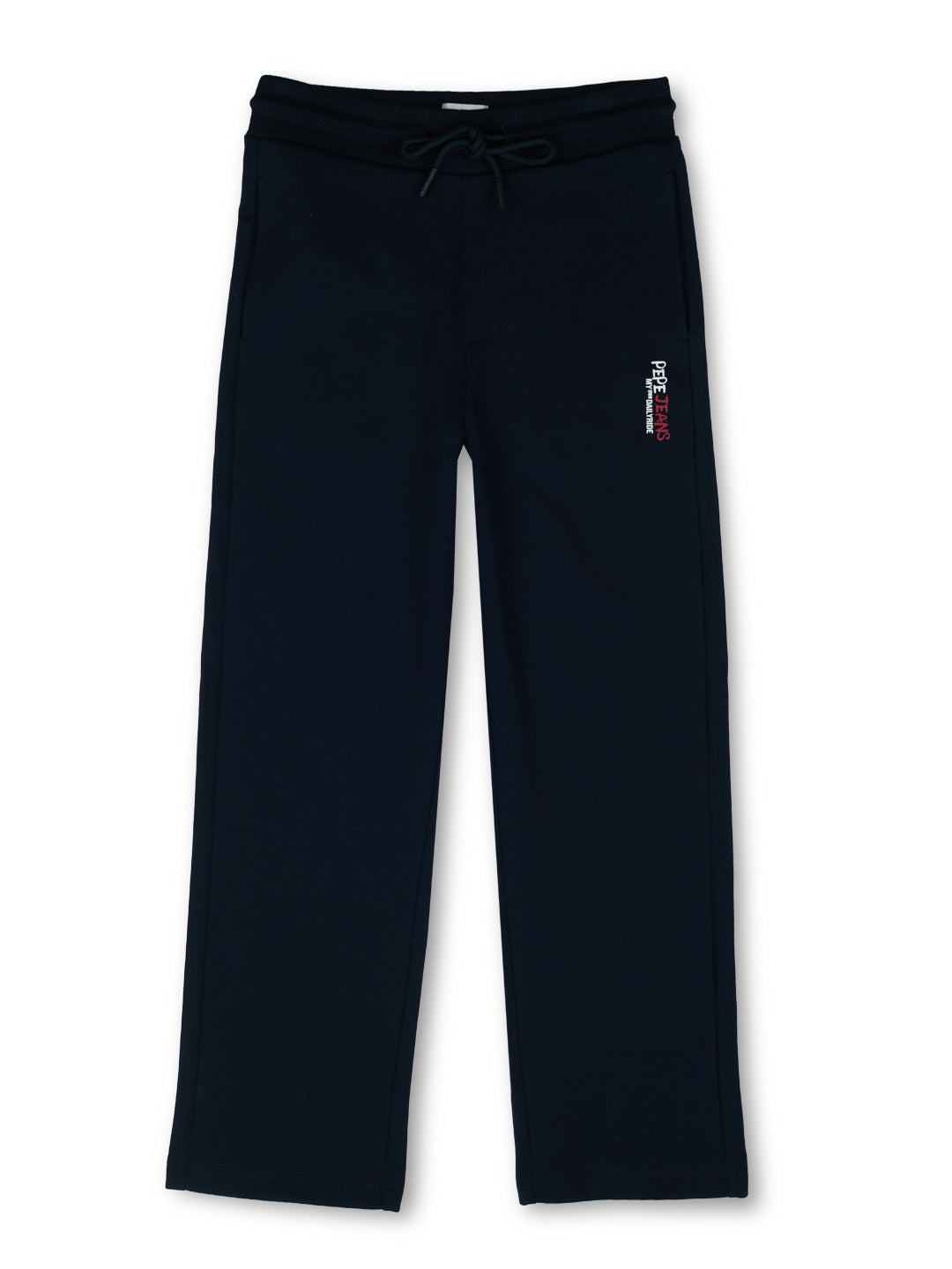 Boys Navy Graphic Print Regular Fit Joggers