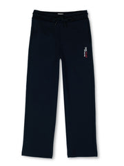 Boys Navy Graphic Print Regular Fit Joggers