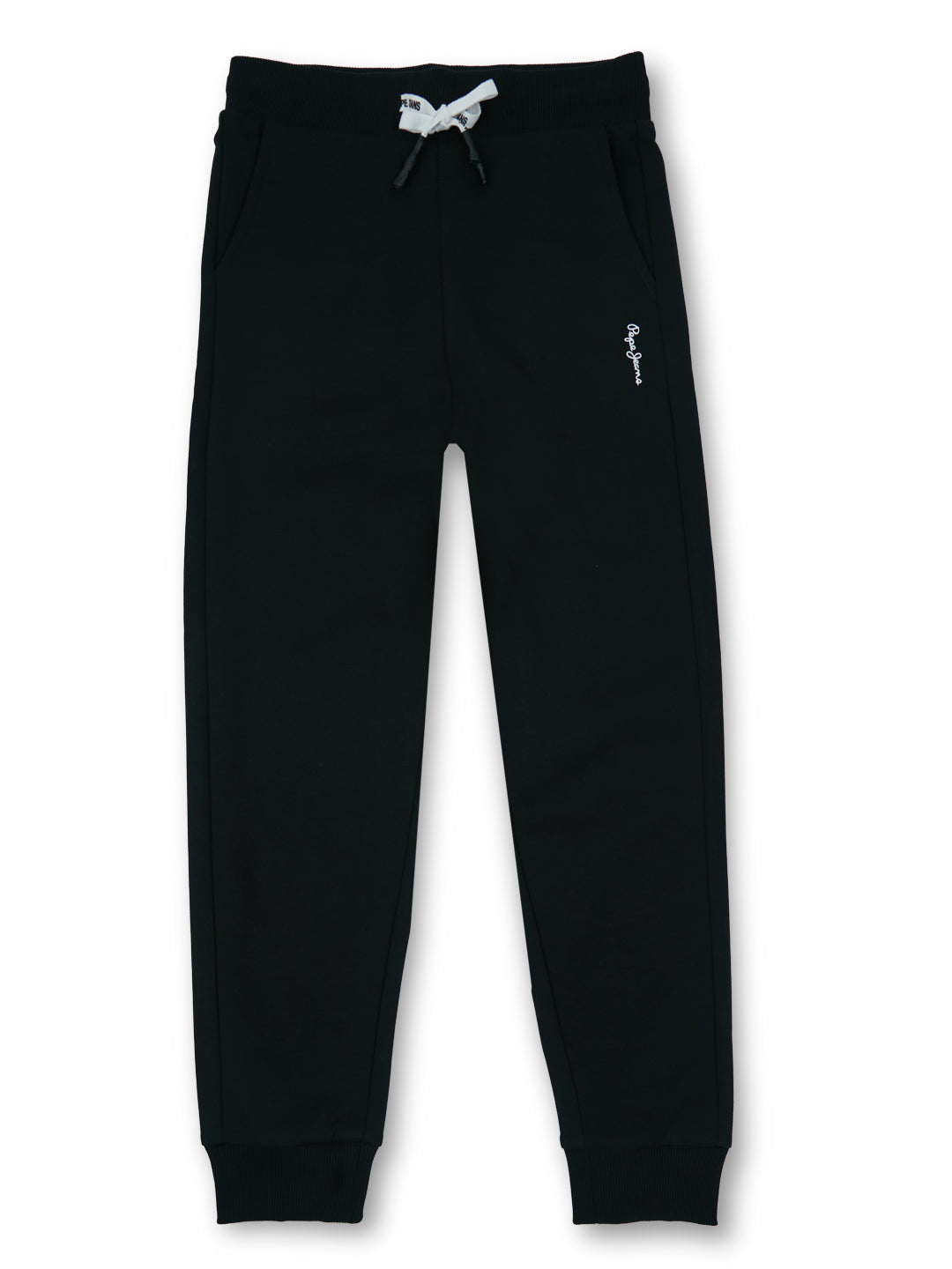 Boys Black Graphic Print Regular Fit Joggers