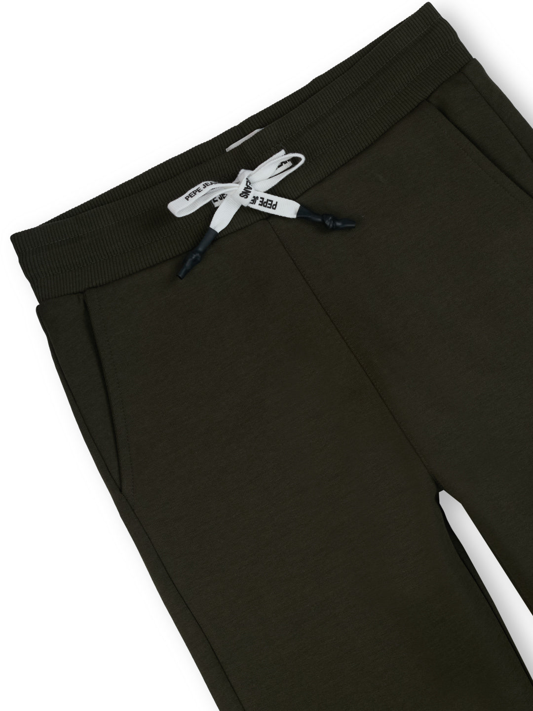 Boys Olive Graphic Print Regular Fit Joggers