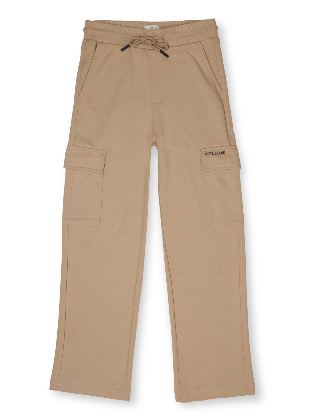 Boys Beige Graphic Print Regular Fit Joggers