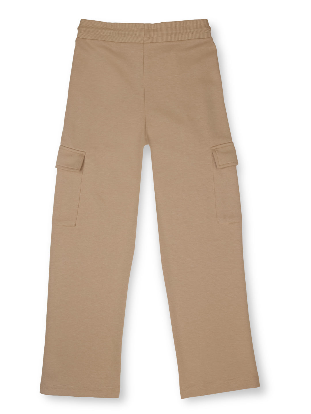 Boys Beige Graphic Print Regular Fit Joggers