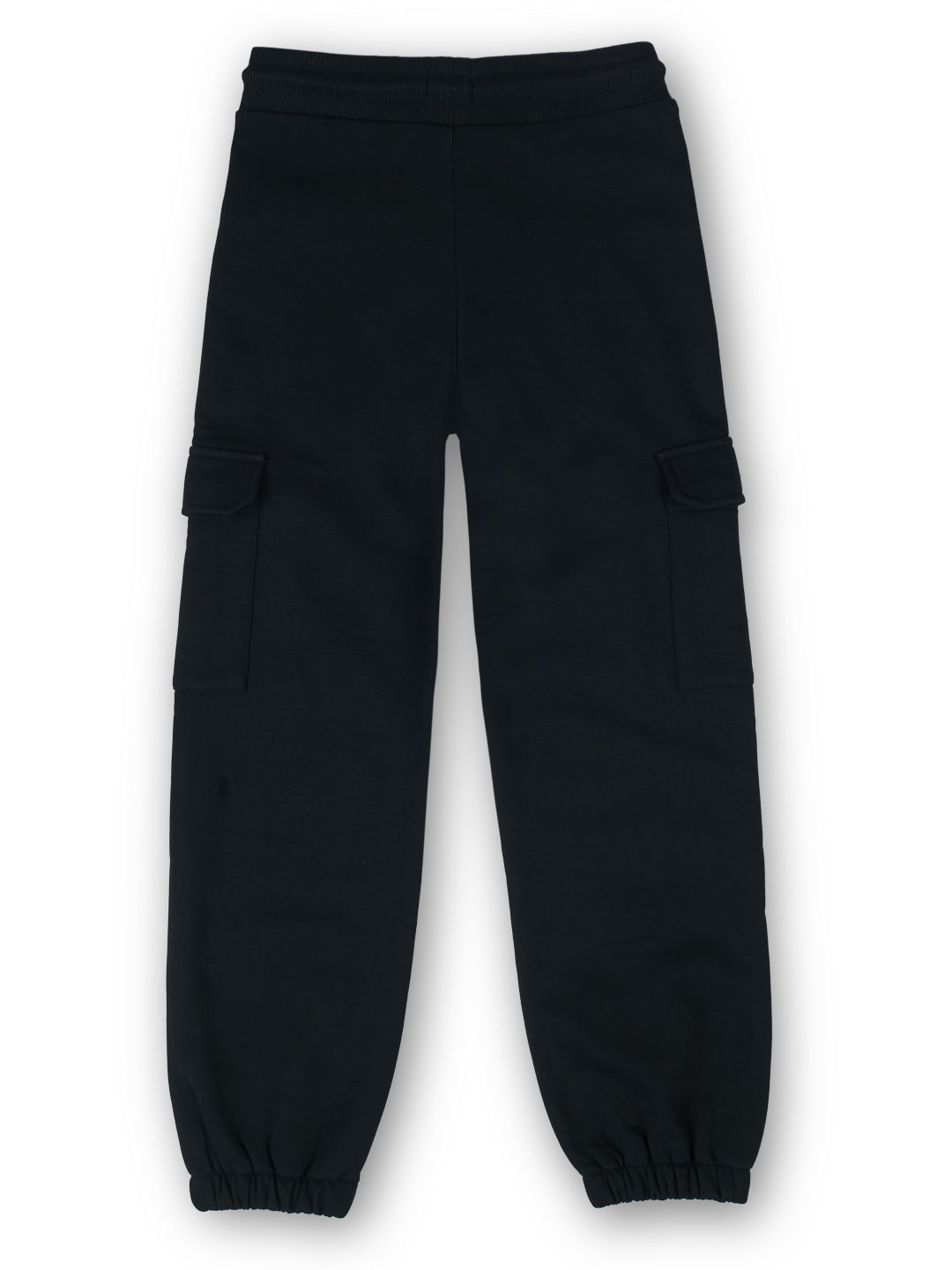 Boys Black Graphic Print Regular Fit Joggers Everyday
