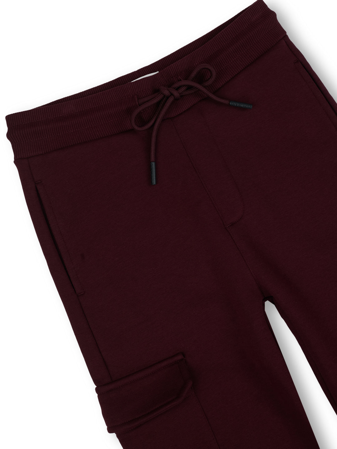 Boys Burgundy Graphic Print Regular Fit Joggers Everyday