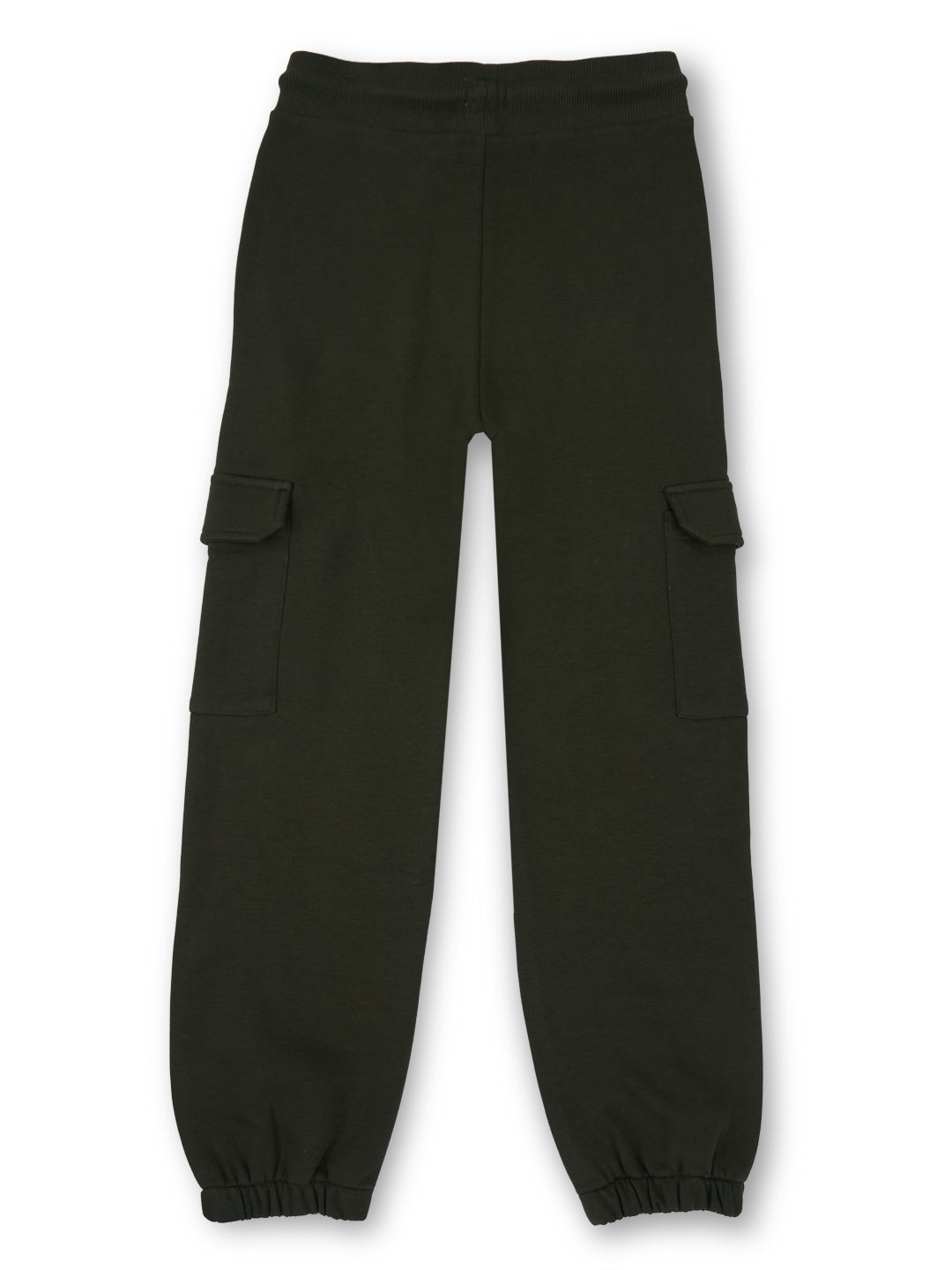 Boys Olive Graphic Print Regular Fit Joggers Everyday