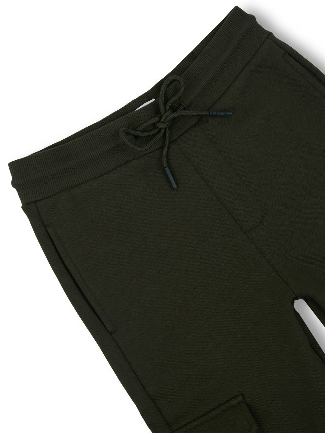 Boys Olive Graphic Print Regular Fit Joggers Everyday