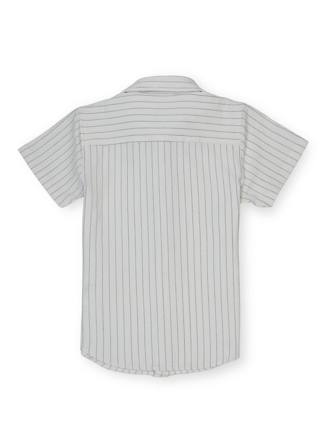 Boys White Solid Regular Fit Shirt Everyday