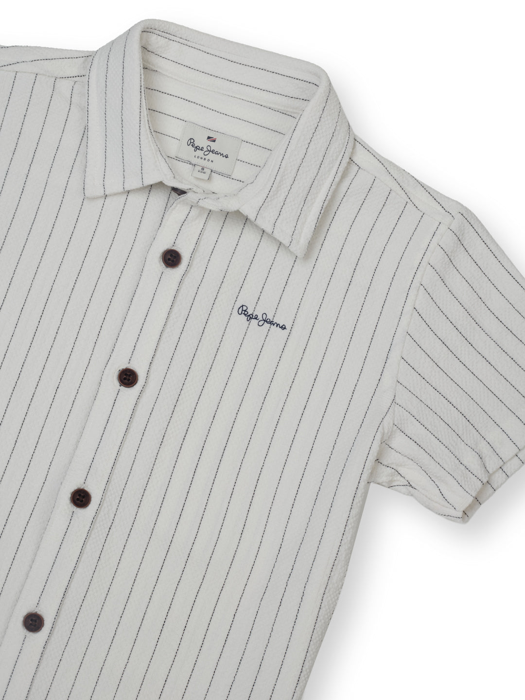 Boys White Solid Regular Fit Shirt Everyday