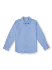 Boys Sky Solid Regular Fit Shirt