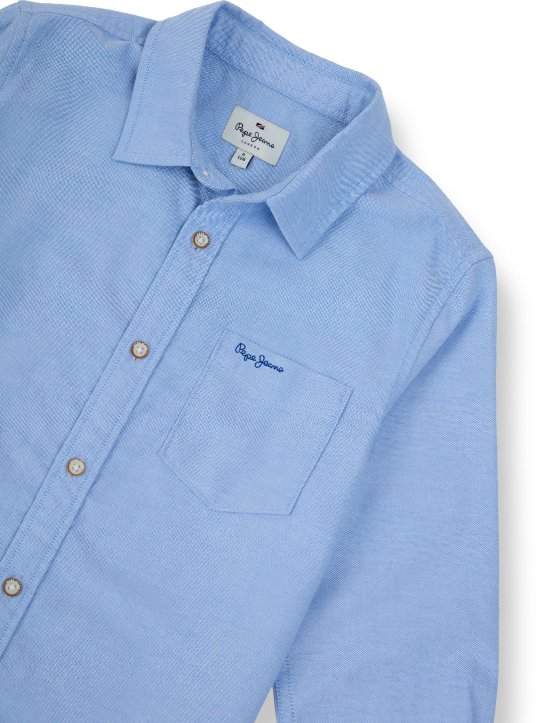 Boys Sky Solid Regular Fit Shirt