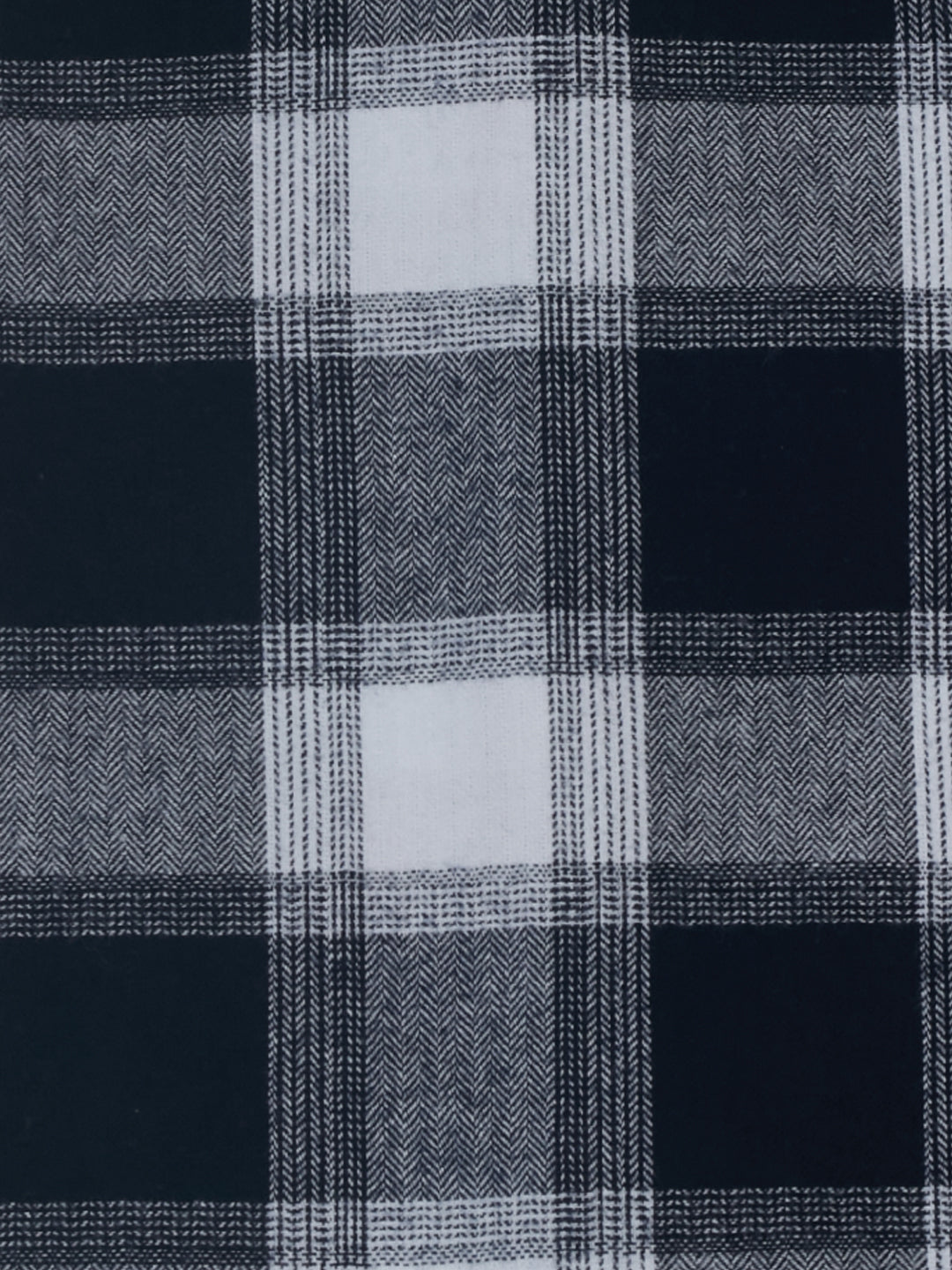 Boys Navy Checked Regular Fit Shirt