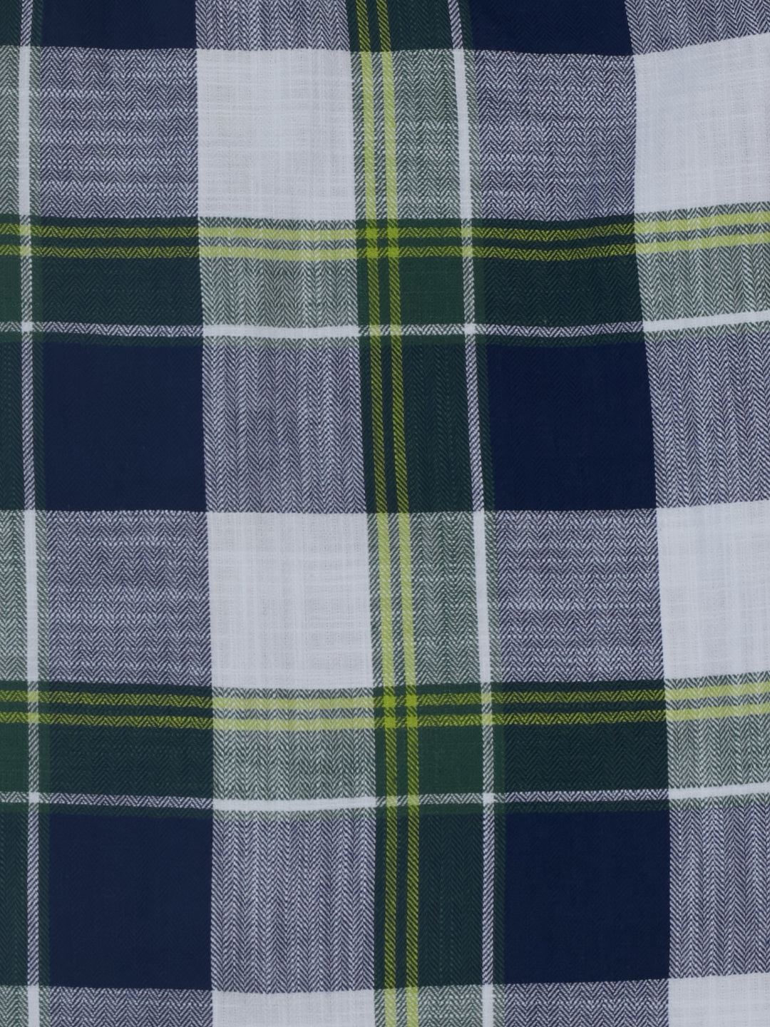 Boys Green Checked Regular Fit Shirt Shirt Collar