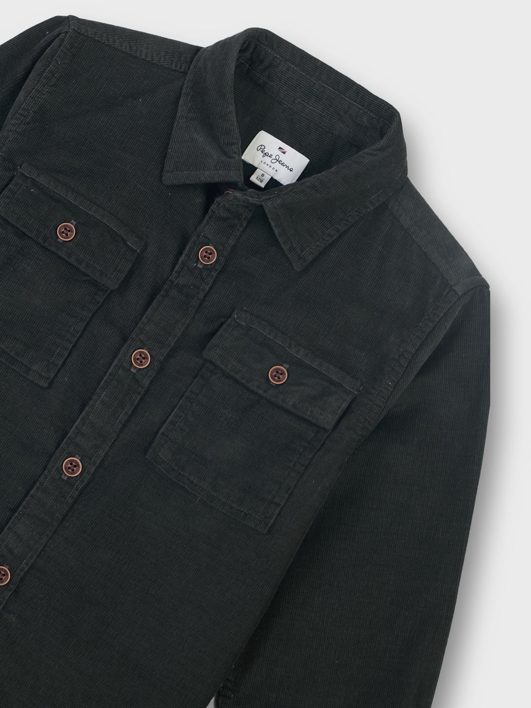Boys Olive Solid Regular Fit Shirt Full Sleeves